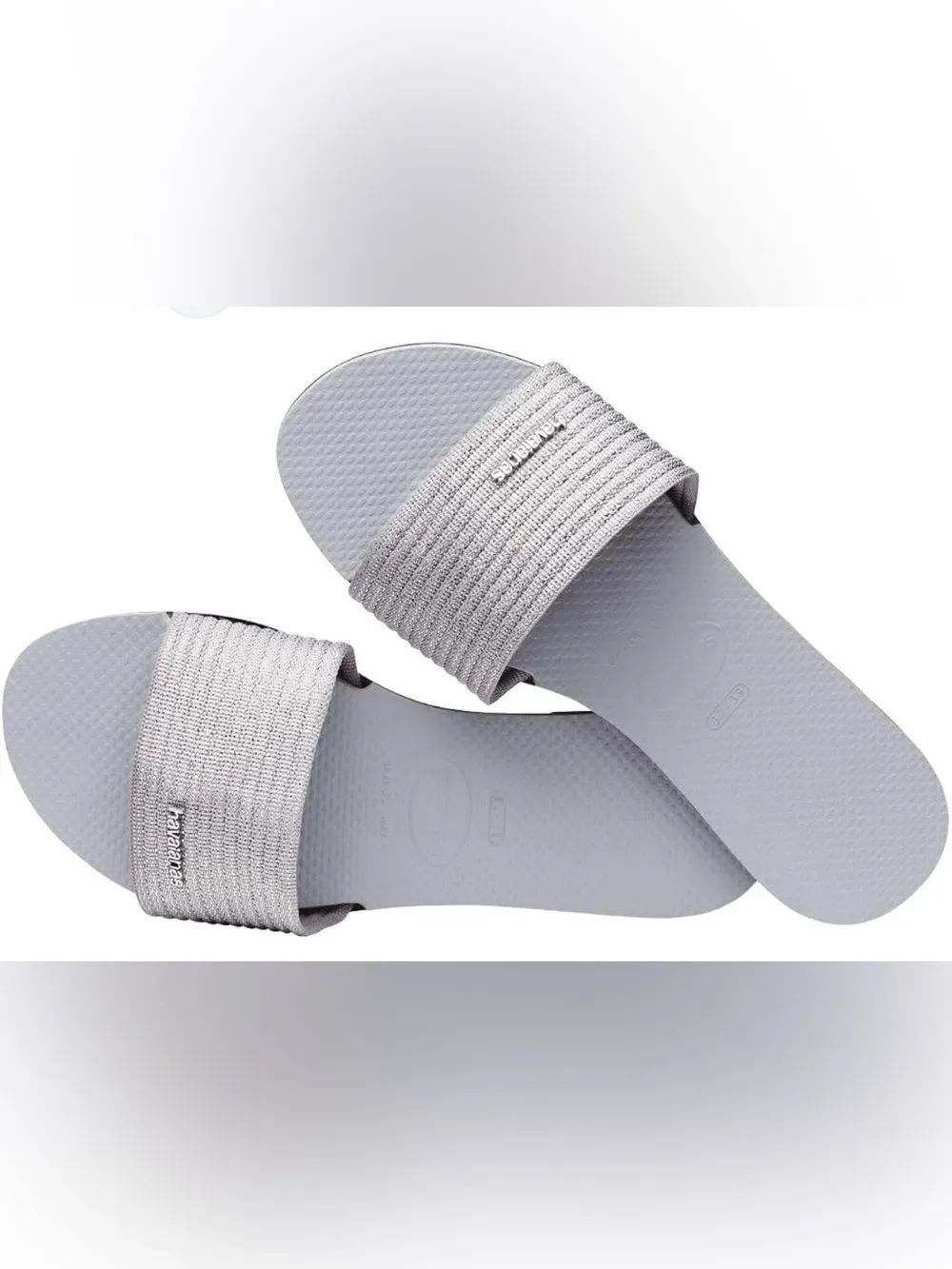 Havaianas Light Silver Slide Sandals